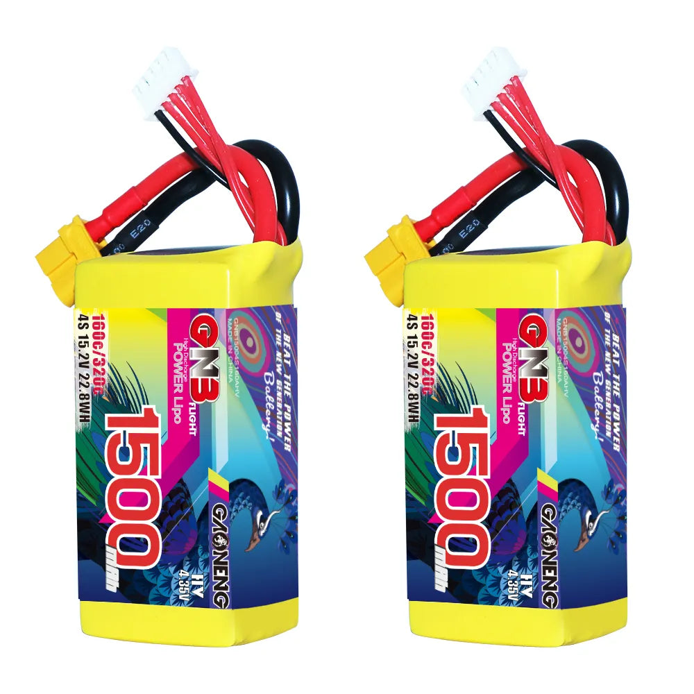 LiHV 4S 15.2V 1500mAh 160C XT60 LiPo Battery