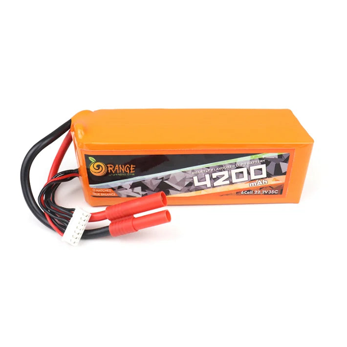 Orange 22.2V 4200mAh 35C 6S Lithium Polymer Battery Pack