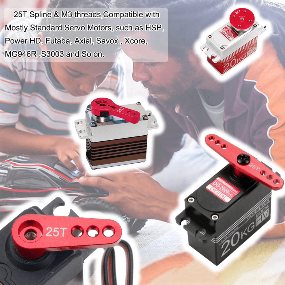 25T Aluminum Alloy Double Arm Servo Horn Steering Arms