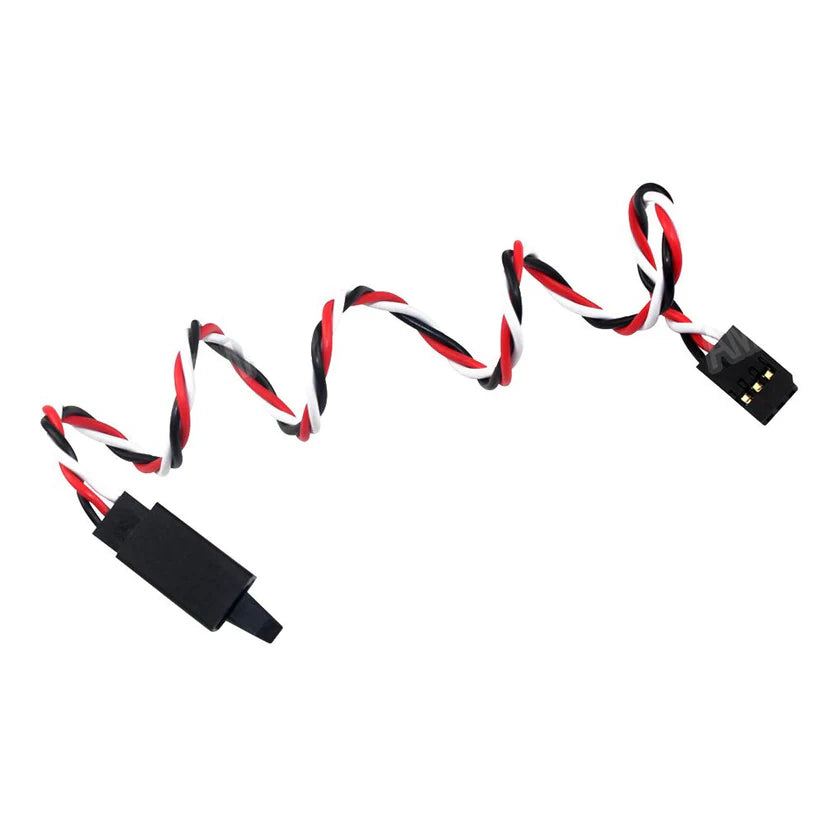 Twisted Futaba Servo Extension with Anti Skid Hook 50cm