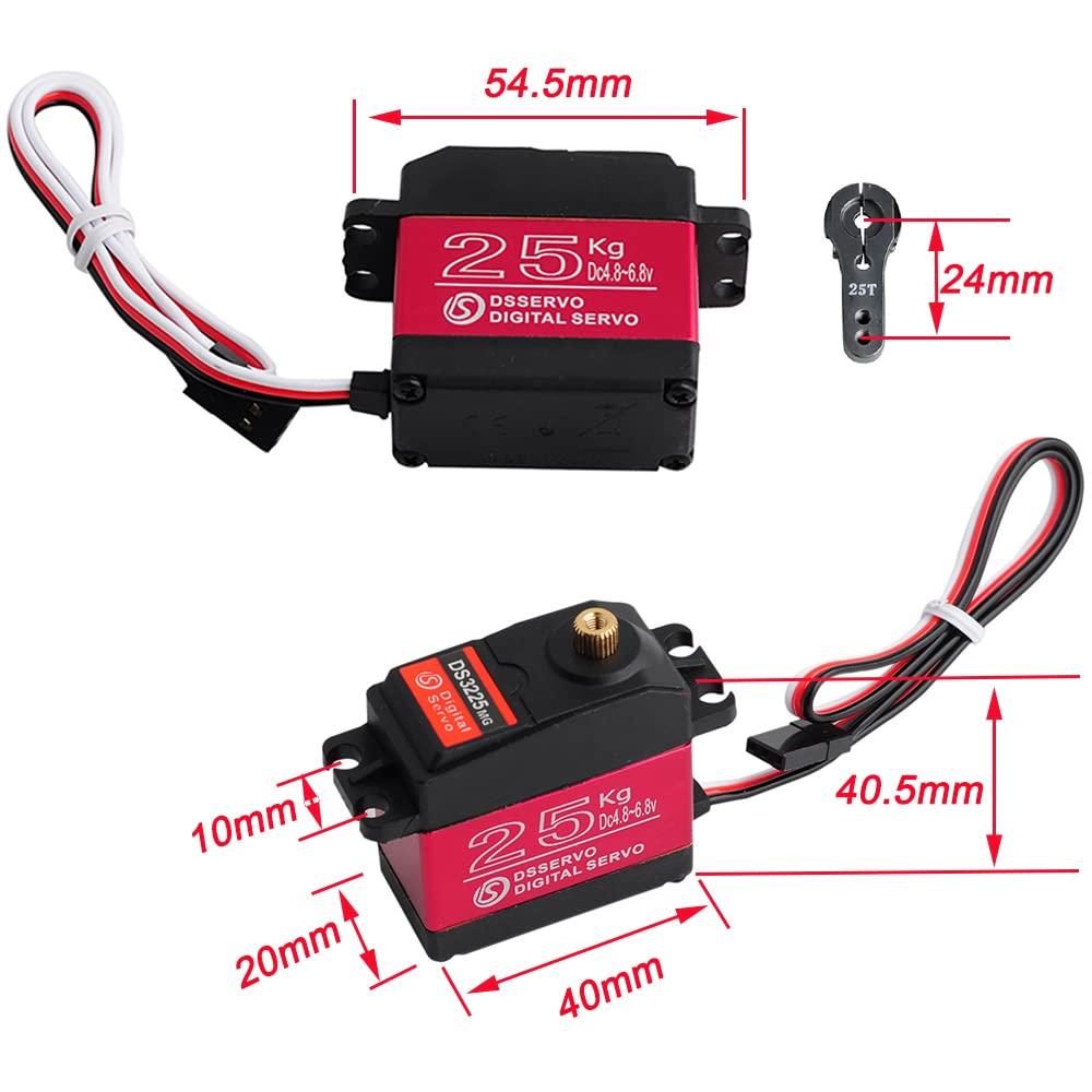 DS3225MG 25KG Metal Gear Digital Servo Motor – 270° | Arduino High Torque