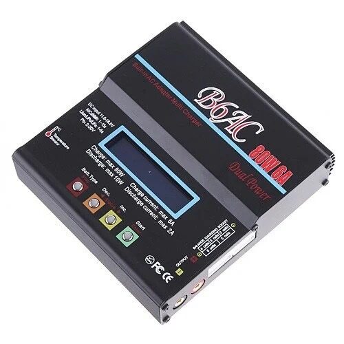 B6AC 80W 6A Multi-Chemistry RC Battery Balance Charger (NiCd / NiMH / LiPo / LiIo / LiFe / Pb)