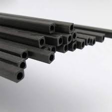Square Carbon Fibre Tube 3mm x 1000mm Pack of 2Pc