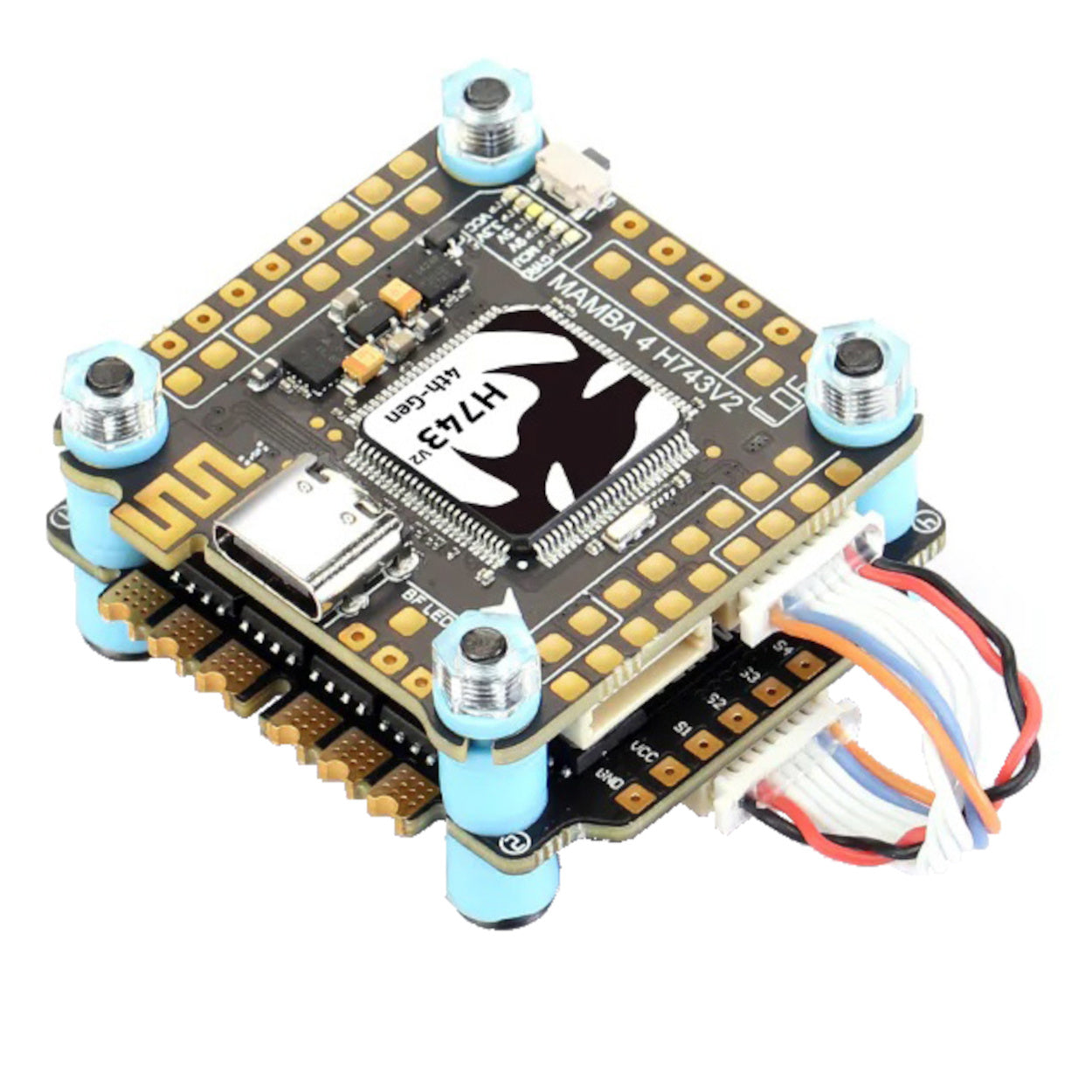 Diatone Mamba MK4 H743 V2 Flight Controller Stack + F65A 128K 3-6S 65A ESC