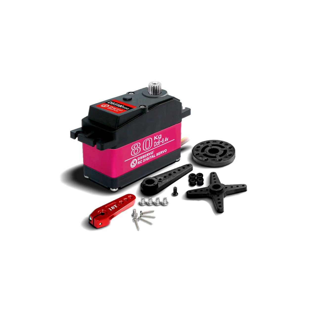 DS5180 High Torque Digital Servo 80KG 180 Degree Metal Gear
