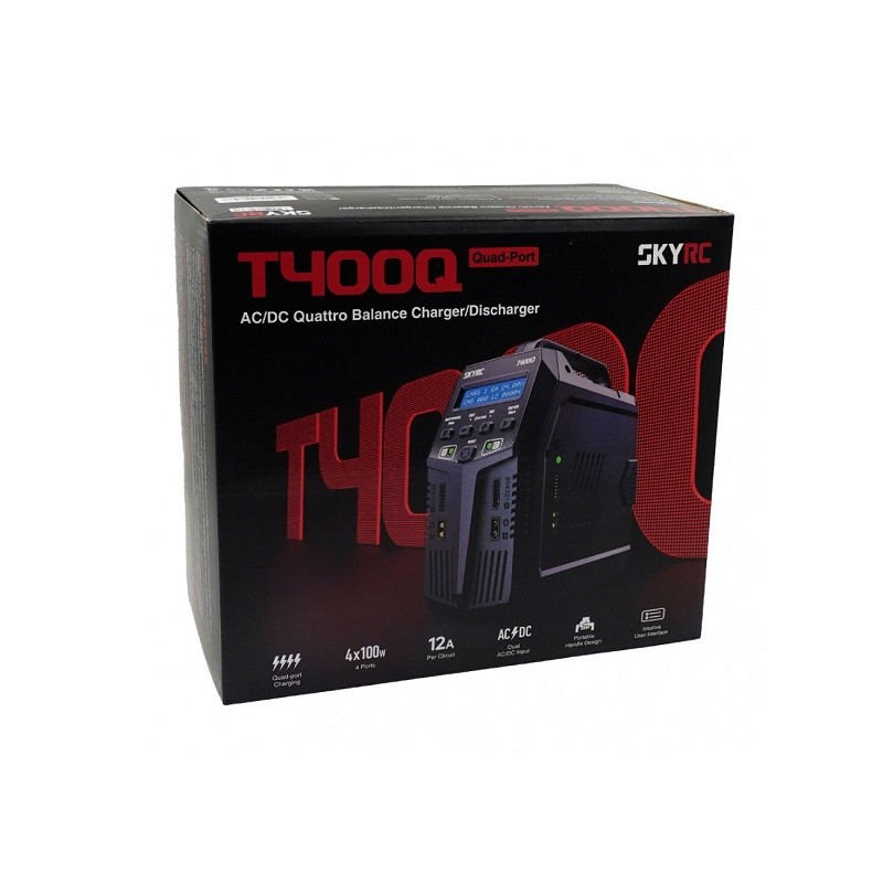 Original SKYRC T400Q 4x100W Quattro Balance Charger / Discharger
