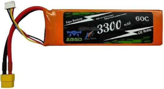 LIPO 11.1V 3300MAH 3S 60C ABSD BATTERY