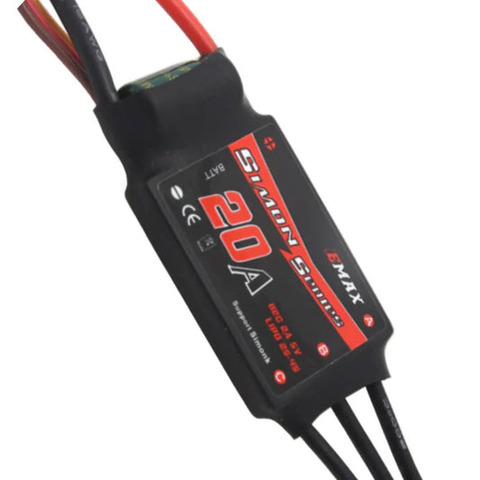 Electronic Speed Controller Brushless EMAX Simon Series 20A 2-4S LiPo for Drones and RC Aircraft