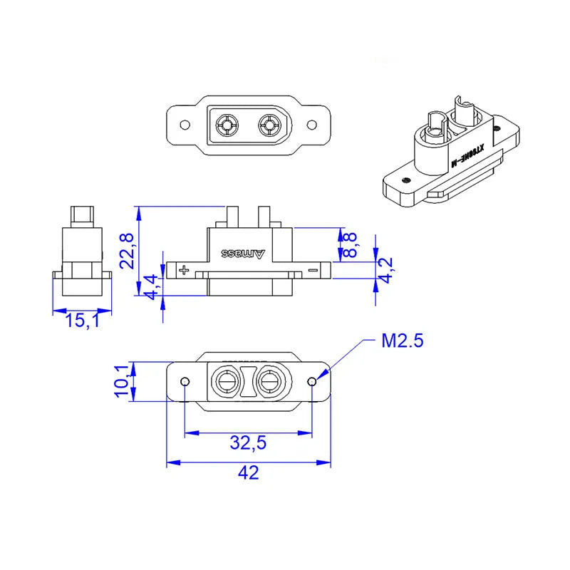 XT90NE-M XT90NE Male Plug