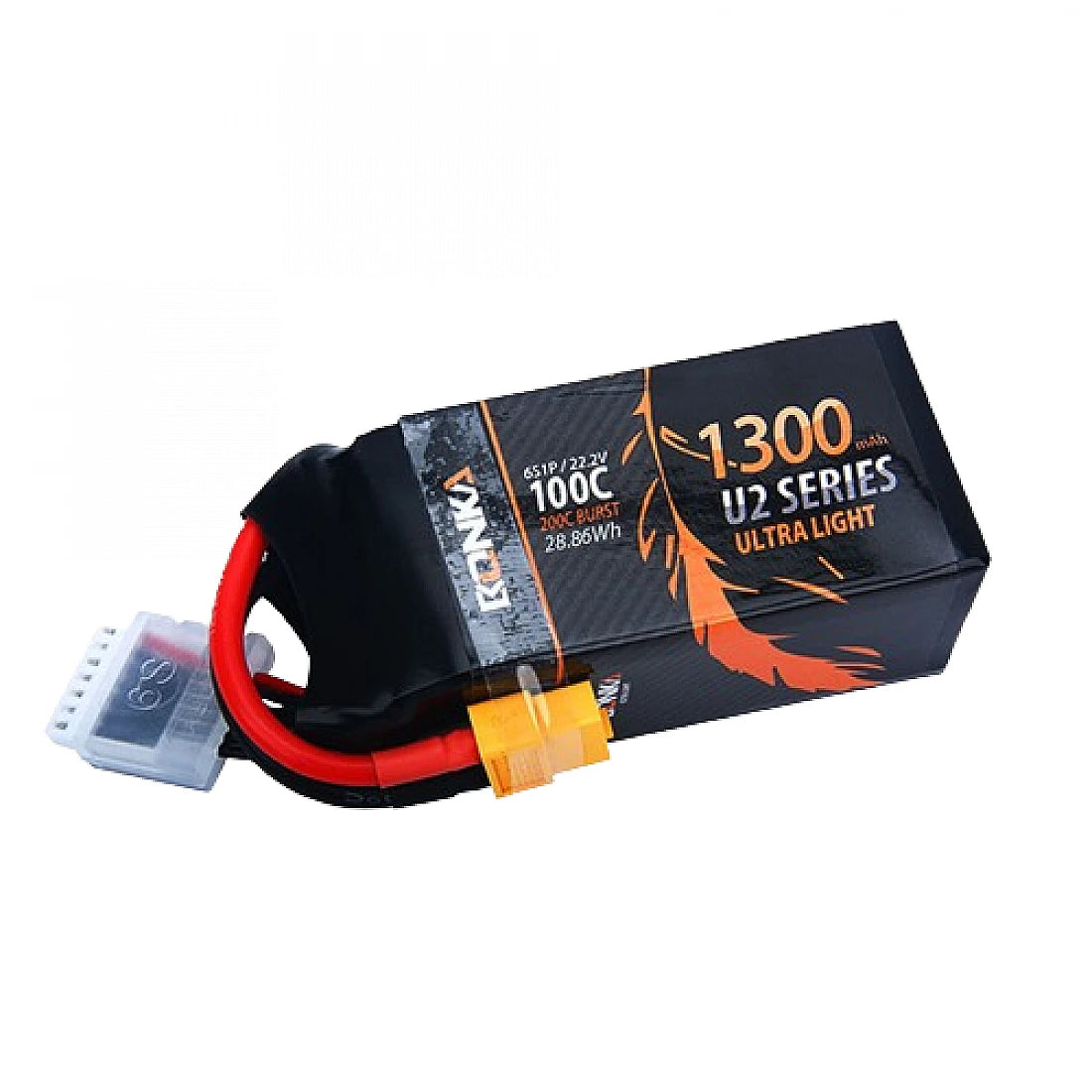 Bonka 22.2V 1300mAh 100C 6S1P LiPo Battery