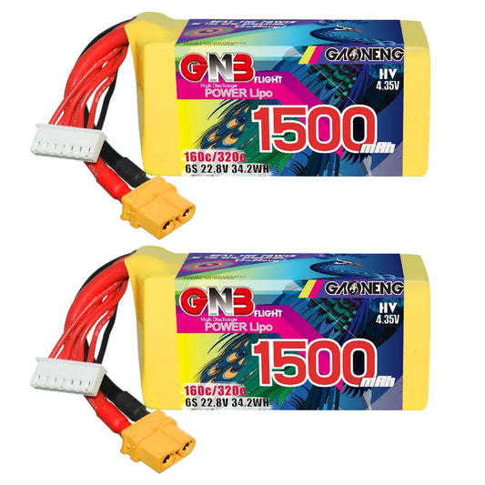 LiHV 6S 22.8V 1500mAh 160C XT60 LiPo Battery