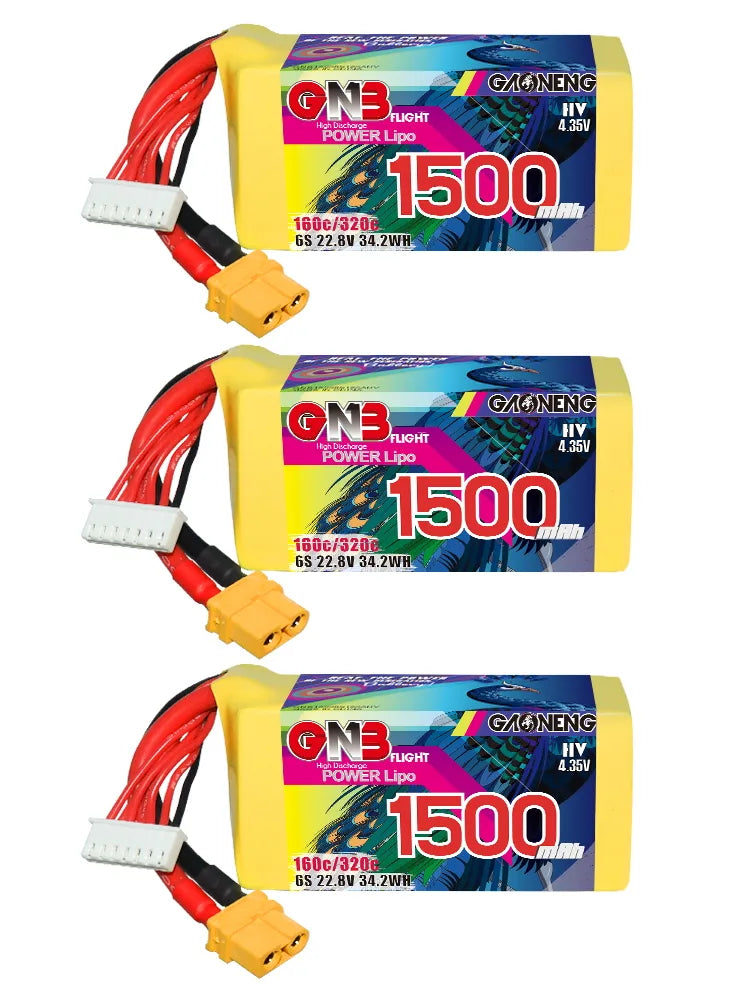 LiHV 6S 22.8V 1500mAh 160C XT60 LiPo Battery