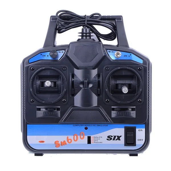 FlySky FS-SM600 6CH USB RC Flight Simulator Controller with SuperSimX (Mode 2)