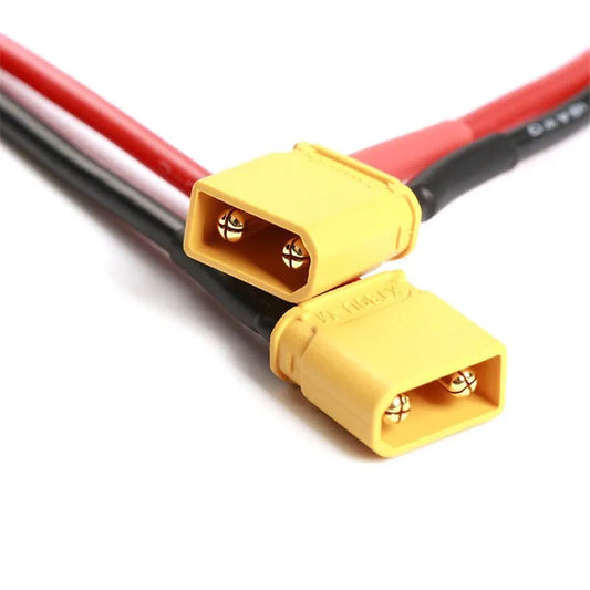 XT30U Plug with 10cm 18AWG Silicone Cable male & female
