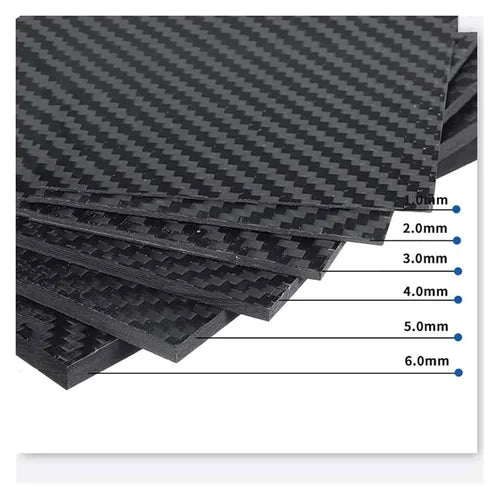 Carbon Fiber Sheet 2.5mm x 500mm x 500mm 3K