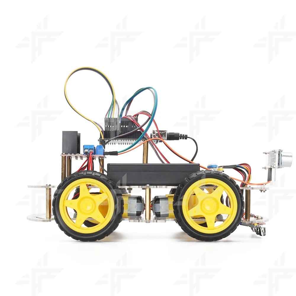 4WD Obstacle Avoiding Arduino Smart Robot Car Kit with Programming Code