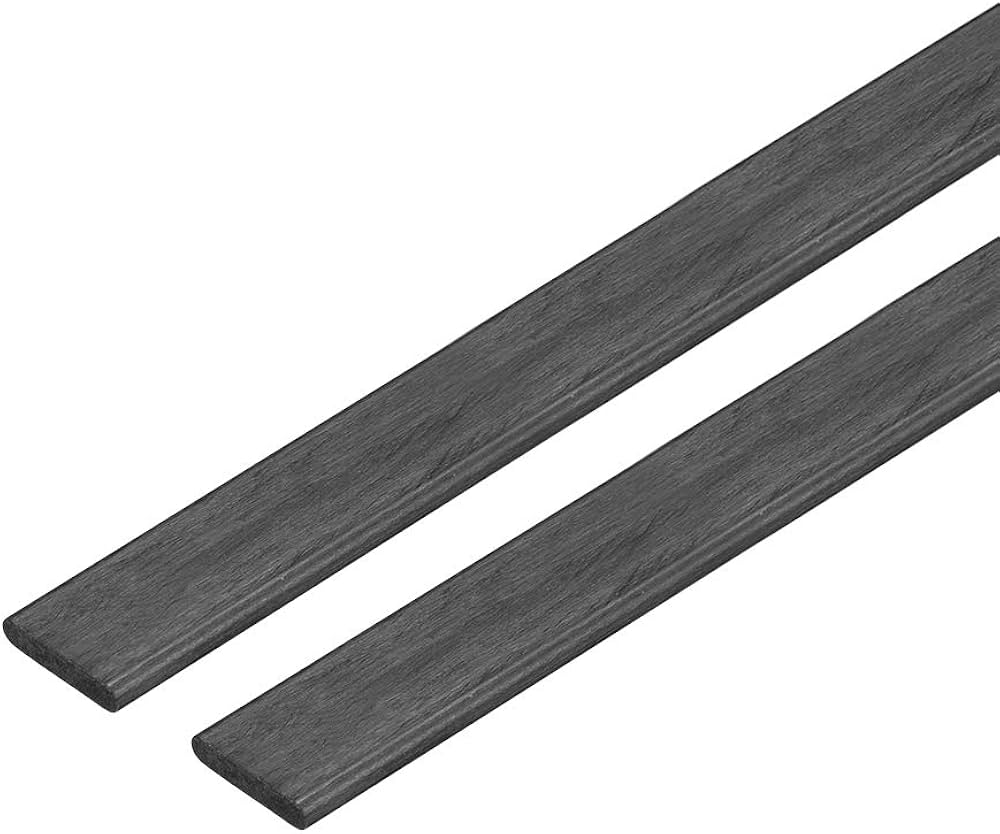 Carbon Fiber Strip 6mm x 1.5mm x 1000mm Pack of 2Pc