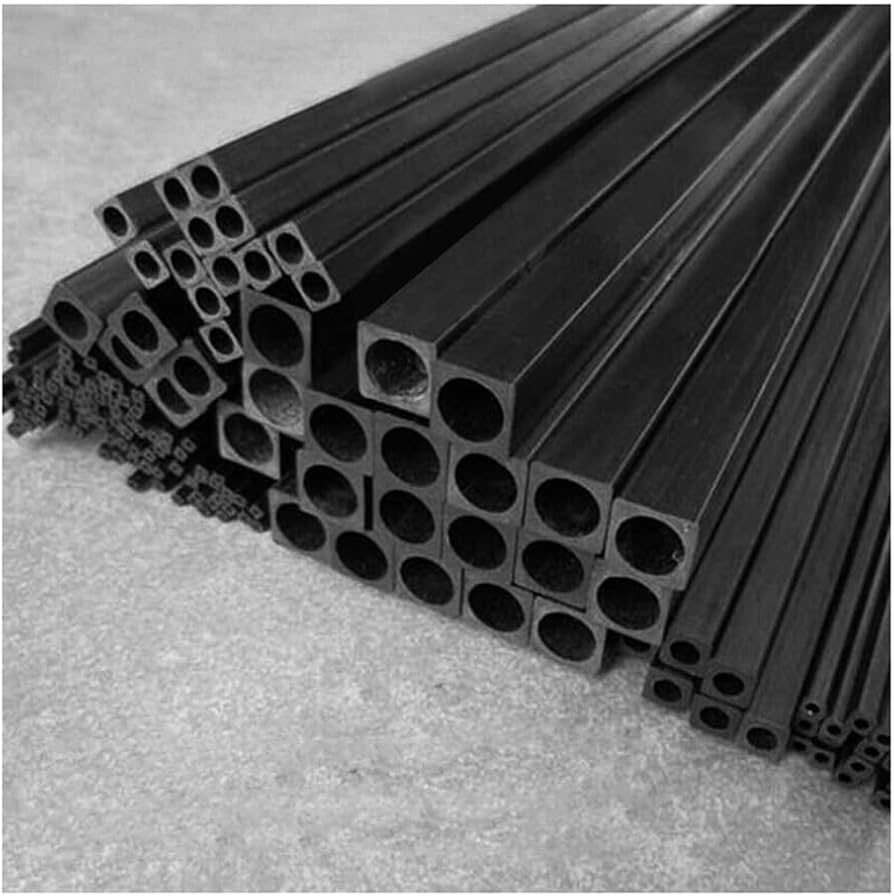 Square Carbon Fibre Tube 3mm x 1000mm Pack of 2Pc
