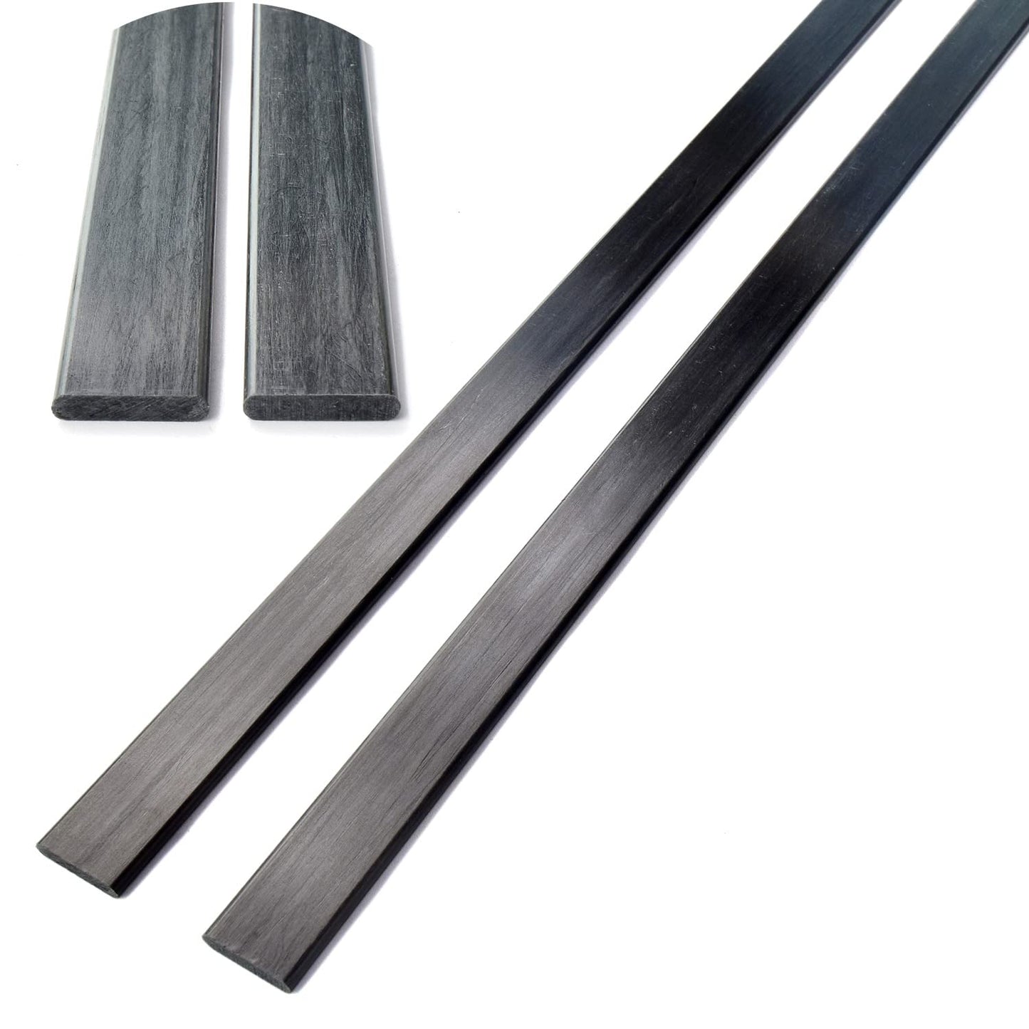 Carbon Fiber Strip 3mm x 1mm x 1000mm Pack of 2Pc