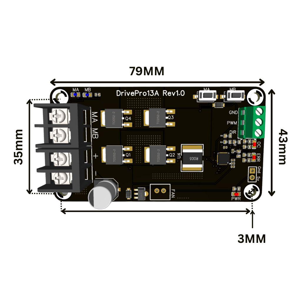 DrivePro 13A DC Motor Driver Rev1.0