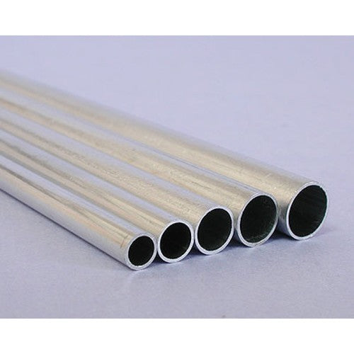 Aluminium Round Tube OD 12mm × ID 10mm × Length 1000mm