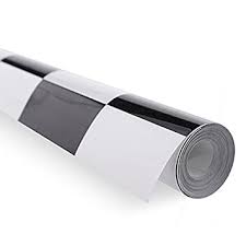 Black & White Chequered Covering Film 1 Meter