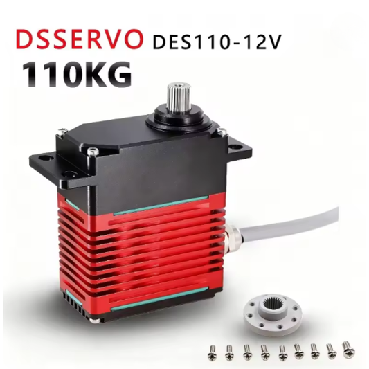 DES110 Brushless Digital Servo 110KG 270 Degree 12V High Torque