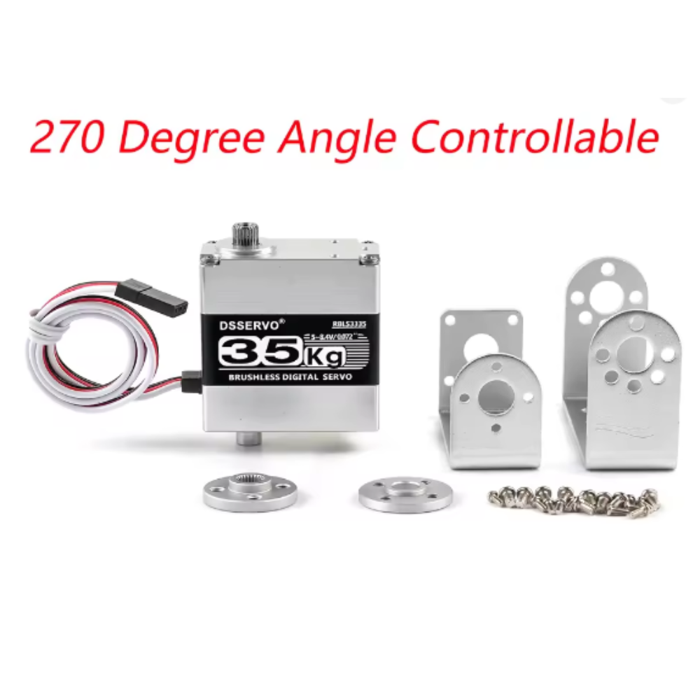 RBLS3335 Brushless Digital Servo Motor 35KG Dual Shaft 270 Degree Full Metal Gear 5~8.4V