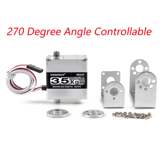 RBLS3335 Brushless Digital Servo Motor 35KG Dual Shaft 270 Degree Full Metal Gear 5~8.4V