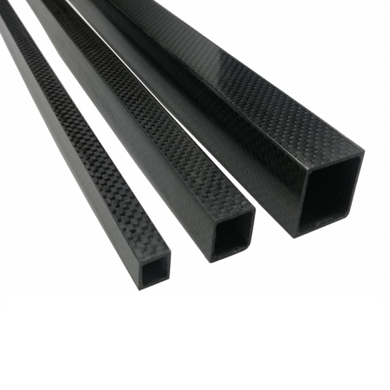Square Carbon Fiber Tube Hollow in 25mm x 22mm x 1000mm Pack of 1PC