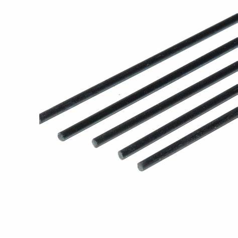 Carbon Fibre Rod  2mm x 1000mm  X Pack of 3pc