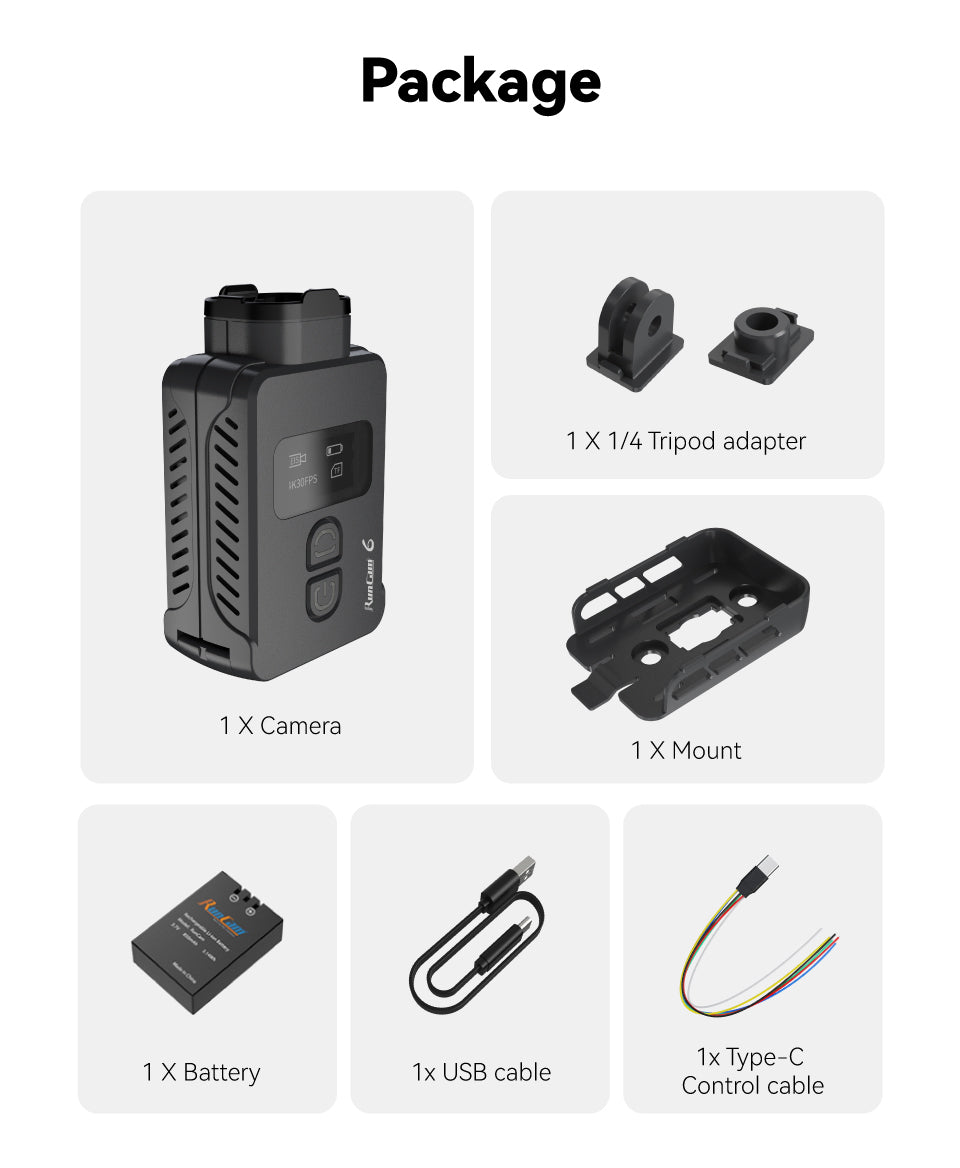 RunCam 6 4K HD FPV Action Camera