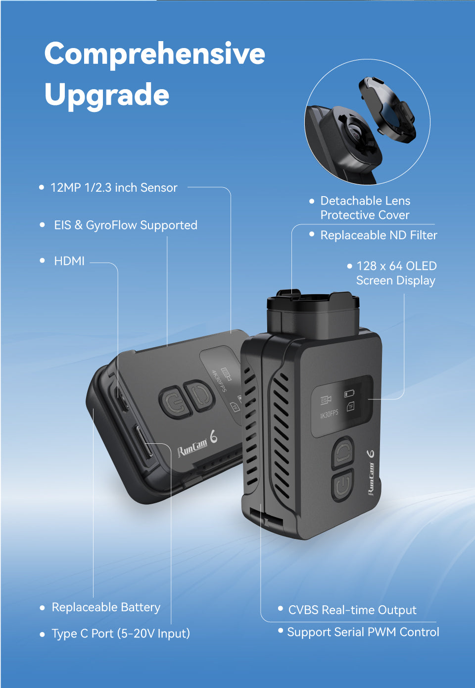RunCam 6 4K HD FPV Action Camera