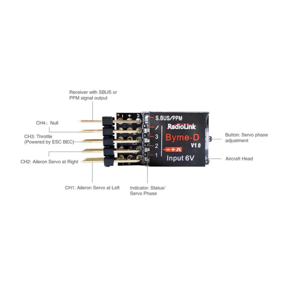 Flight Controller Radiolink Byme-D 3CH with Gyroscope and Acceleration Sensor