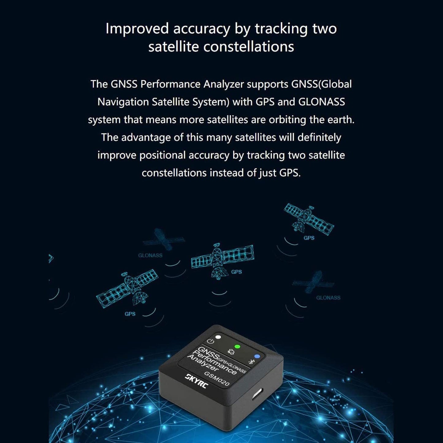 Original SKYRC GSM020 GNSS Performance Analyzer / Speed Meter for RC Models