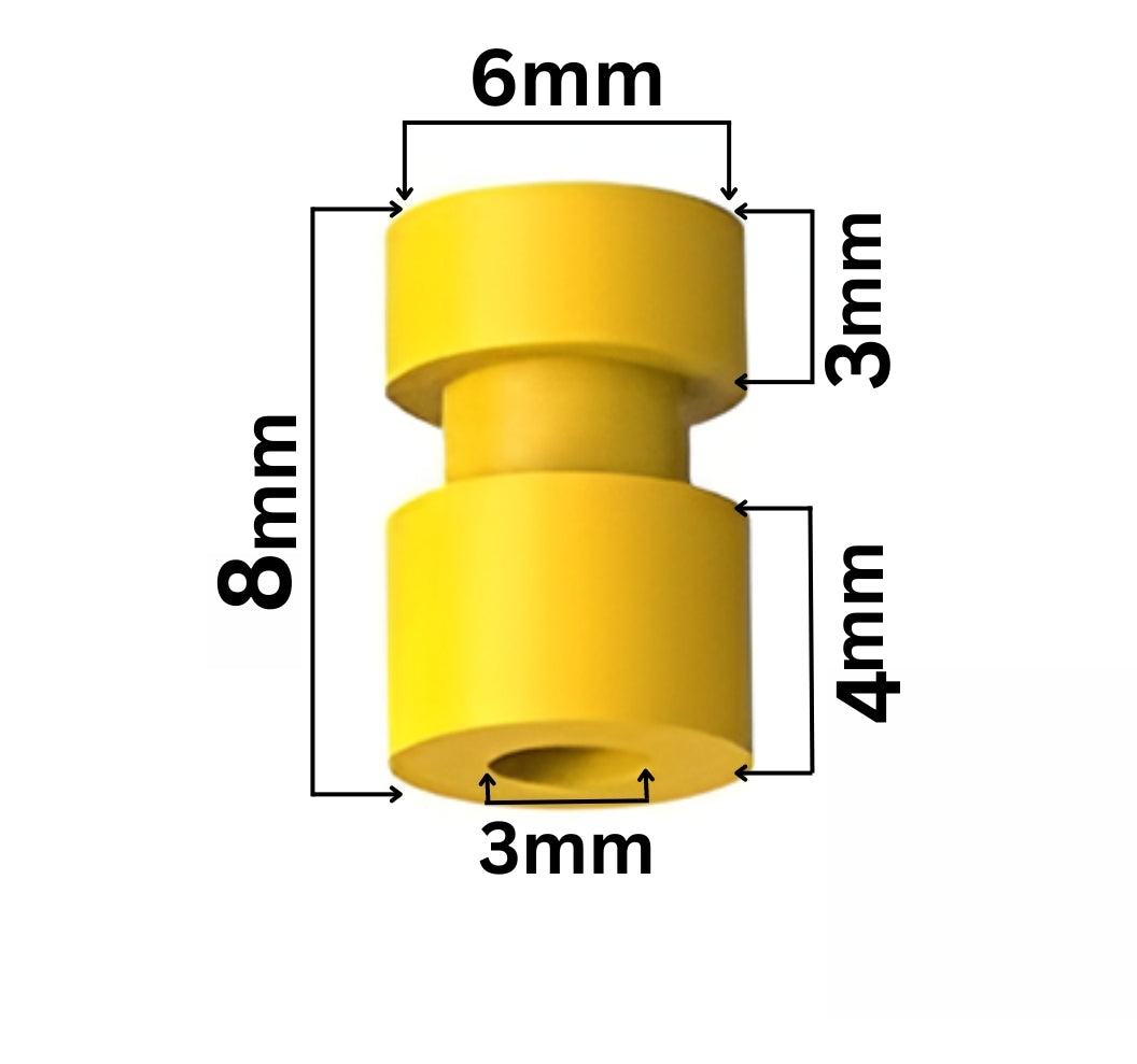 M3 Rubber Damper Balls For F4 Flight Controller (8×6×3) (4pcs).