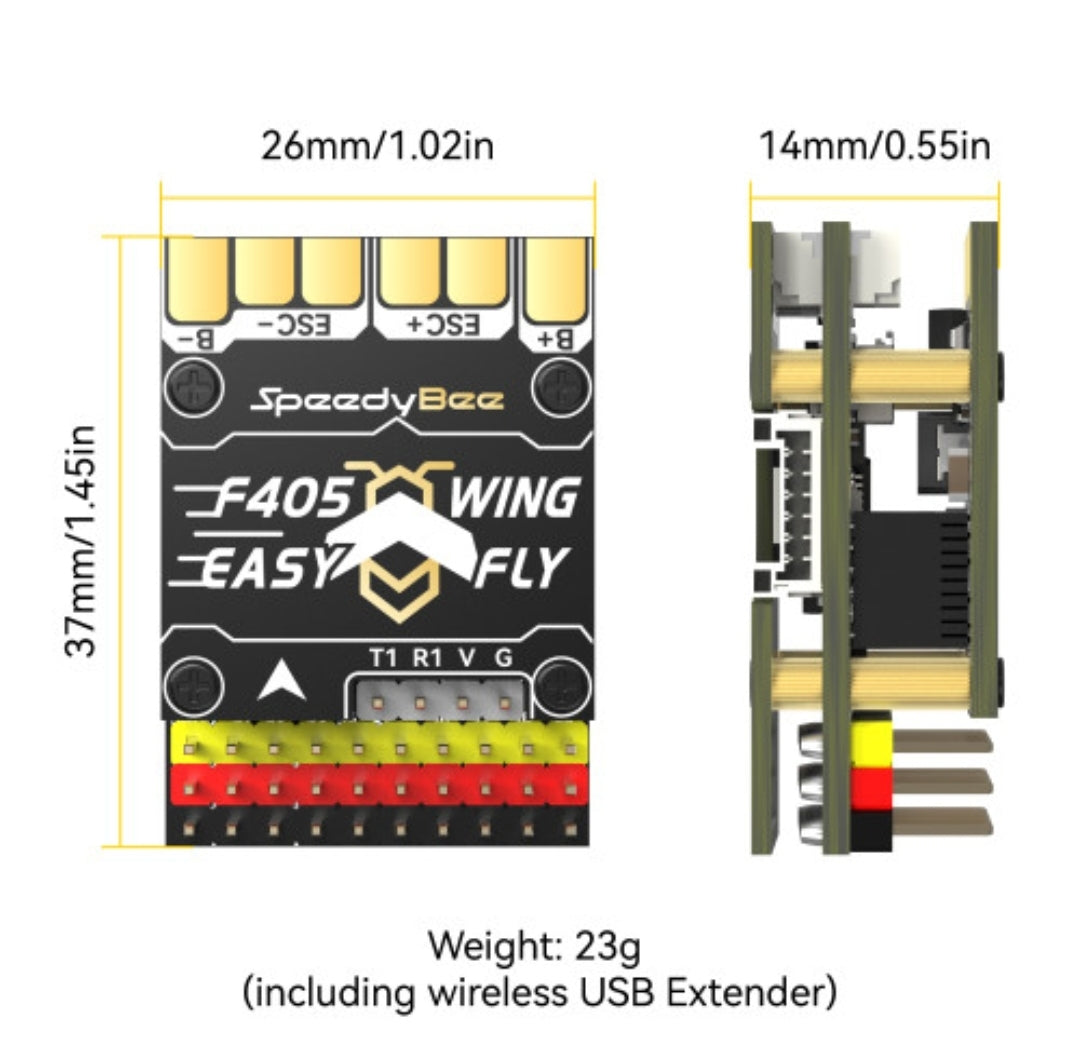 SpeedyBee F405 WING MINI Fixed Wing Flight Controller