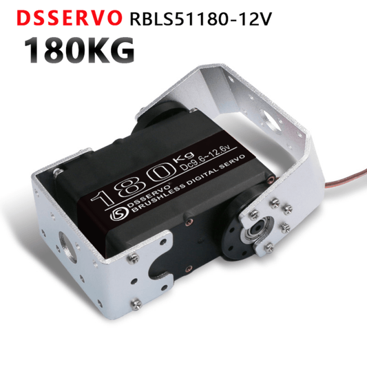 RBLS51180 Brushless Digital Servo 180KG Dual Shaft 270 Degree Full Metal Gear 12.6V