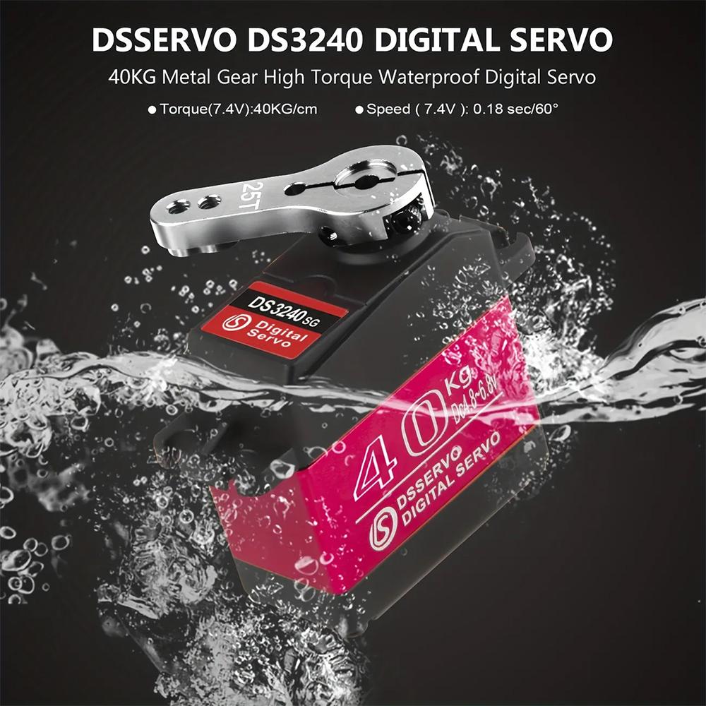 Servo 40KG DS3240MG 270Degree Metal Gear Digital Servo Motor Arduino High Torque