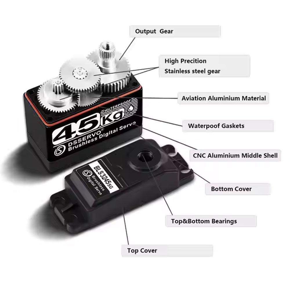BLS3245 45KG Metal Gear Brushless Digital Servo Motor 270°