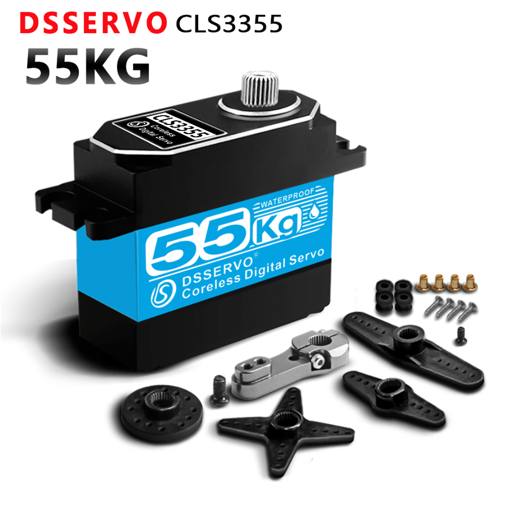 CLS3355 Coreless Digital Servo Motor 55KG 270 Degree Full Metal Gear HV