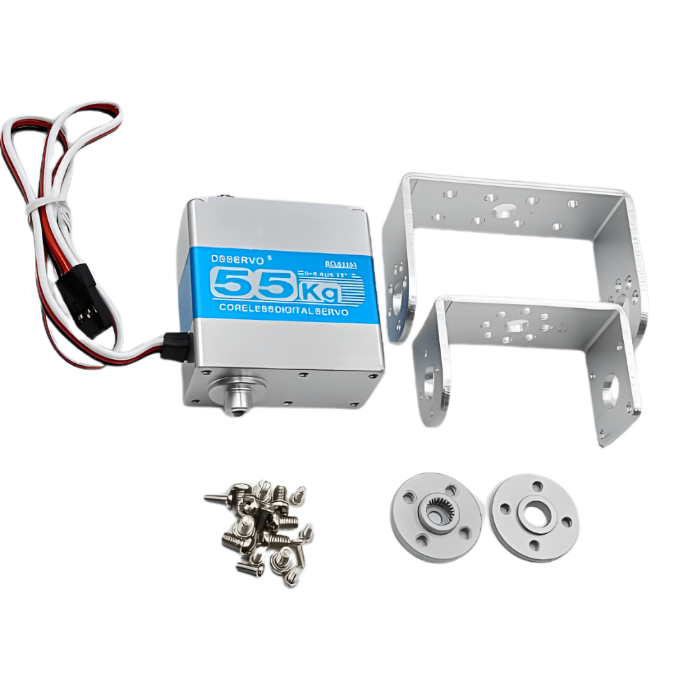 RCL3355 Coreless Digital Servo Motor 55KG Dual Shaft 270 Degree Full Metal Gear HV