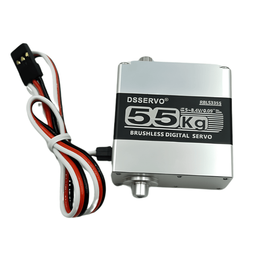 RBLS3355 Brushless Digital Servo Motor 55KG Dual Shaft 270 Degree Full Metal Gear HV