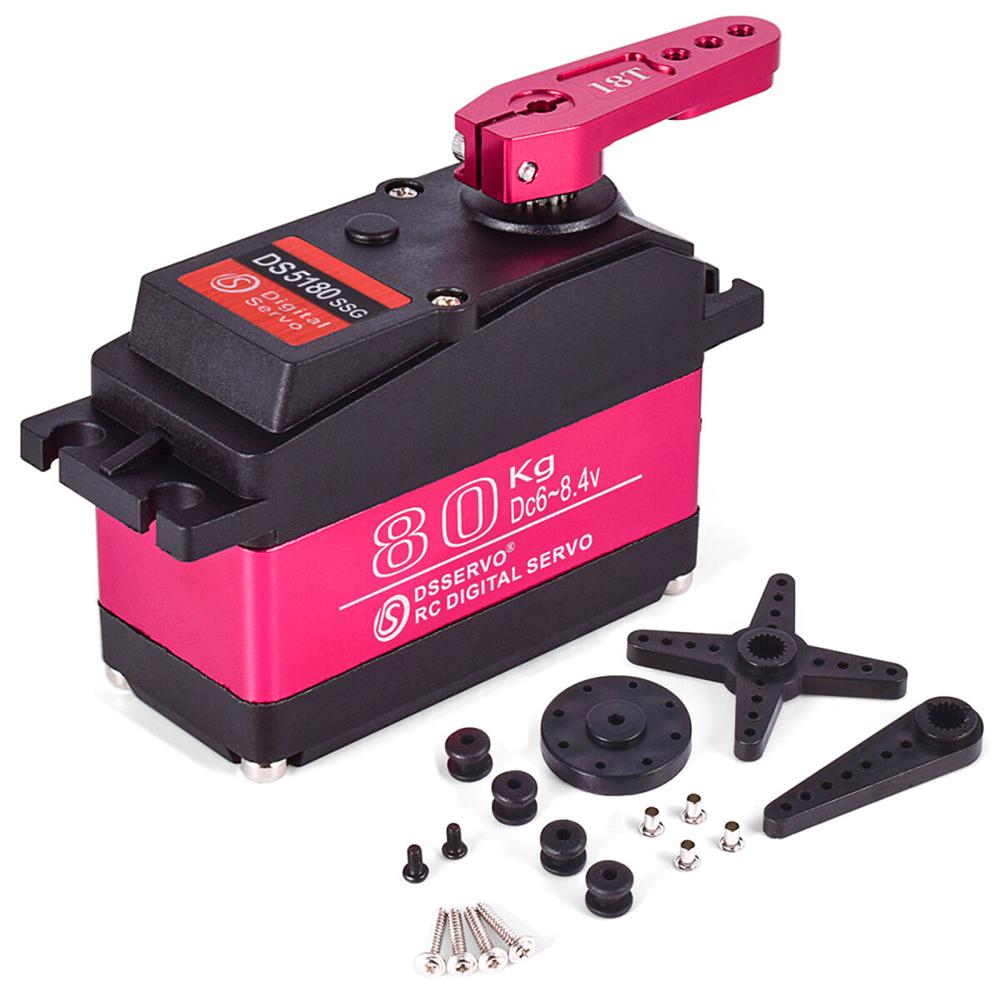 DS5180 80KG Metal Gear Digital Servo Motor – 270° High Torque