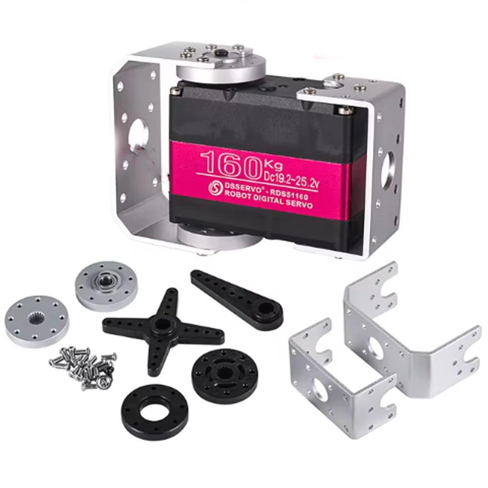 RDS51160 24V 160KG 180° Metal Gear Dual Shaft Digital Servo Motor