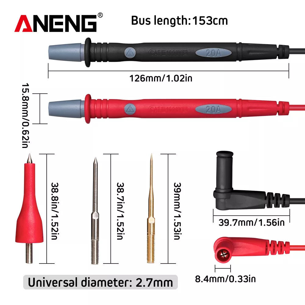ANENG PT1010 1000V 20A Probe Test Leads