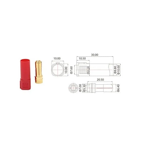 XT150 Connector (Red) AMASS