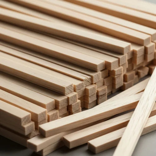 Balsa Wood Strip 3mm x 3mm x 1000mm – Pack of 5