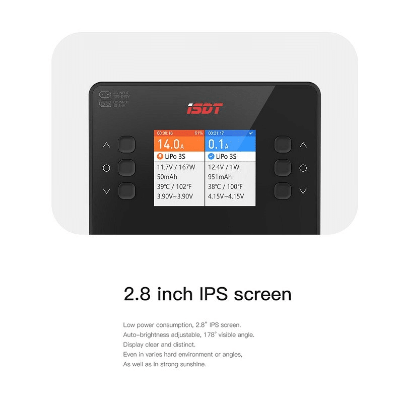 ISDT K2 Air 2×200W AC / 2×500W DC Wireless Dual Charger | 20A × 2 | 1–6S LiPo / LiFe / LiHV
