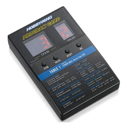 Hobbywing Program Box For QuicRun / Ezrun ESC #PROGRAM CARD-GENERAL ESC